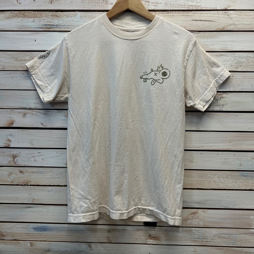 Theo Von Gang Gang Return of the Rat White Cotton Graphic T-Shirt Small‎